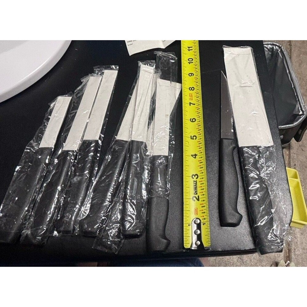 Sharpsu 2000 Vintage Stainless Steel 10 Piece Kitchen Knife Set Steak Knives